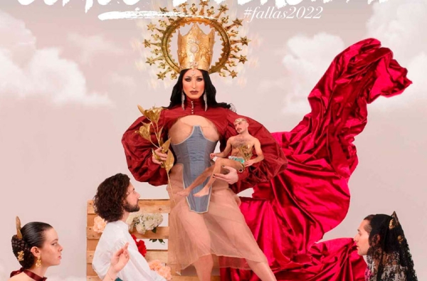 La Virgen de los Desamparados &#039;drag queen&#039;, la campaña más provocadora de las Fallas